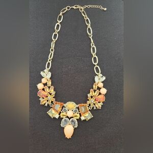 Aldo vintage necklace, gold and peach